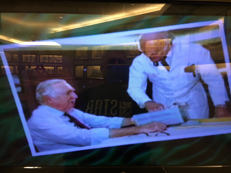 Dr. Flatt casting Walter Cronkite’s hand